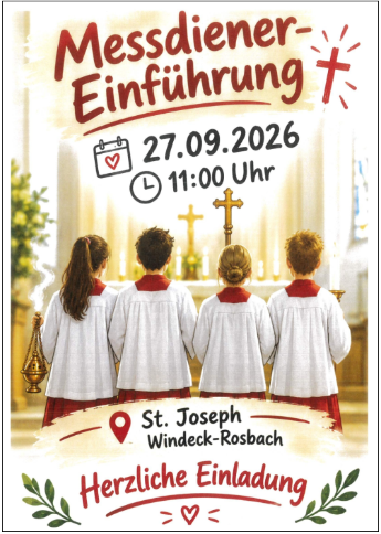 Einführung Messdiener St. Joseph