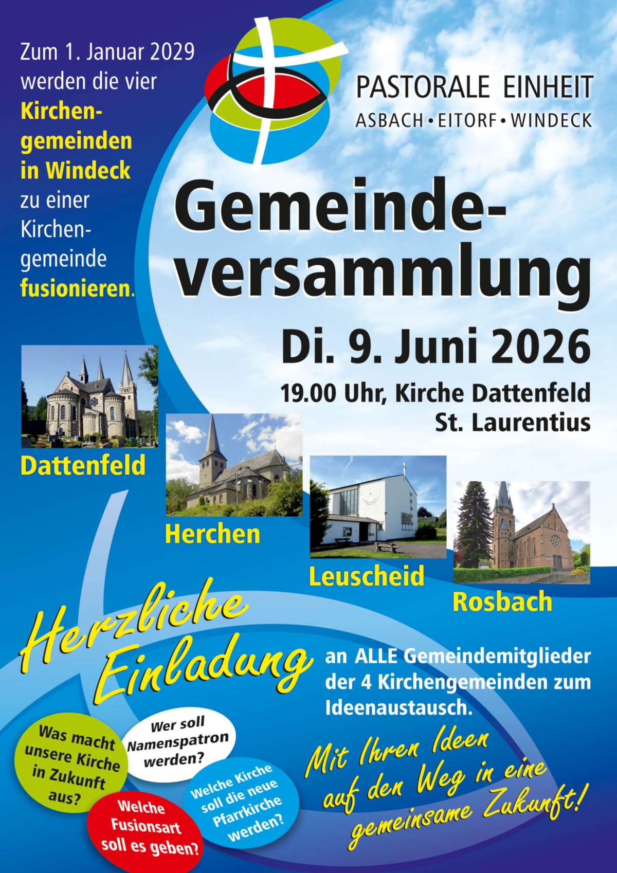 Plakat Gemeindeversammlung Windeck